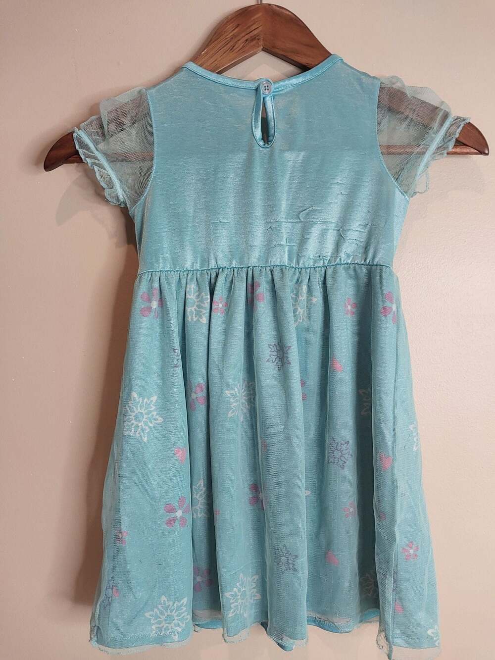 Disney Frozen Elsa Fantasy Short Sleeve Nightgown Pajama Dress - Picture 7 of 9
